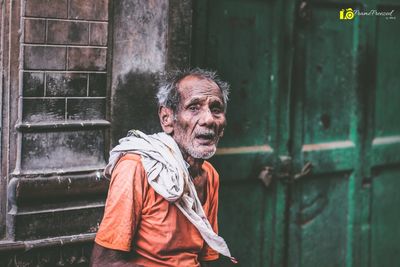 Portrait of man standing outdoors