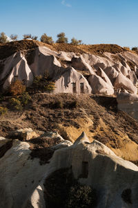 View of rock formations