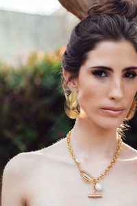 Portrait of beautiful young woman
