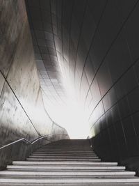 Low angle view of staircase in building