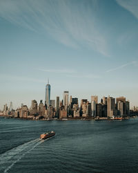 Financial district and states island ferry