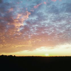 Scenic view of sky during sunset