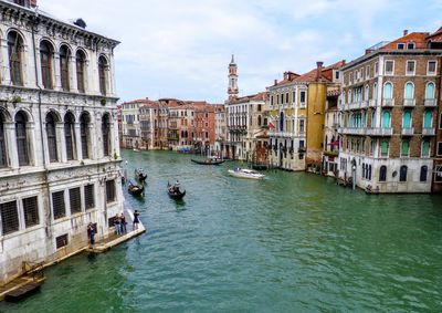 View of buildings in canal