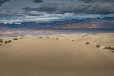 Scenic view of desert against sky