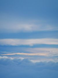 Low angle view of clouds in sky