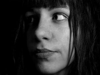 Close-up portrait of young woman