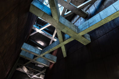 Low angle view of staircase in building