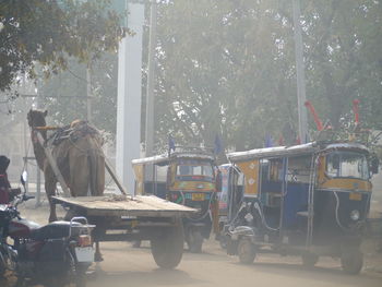 Train on road