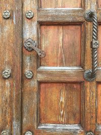 Full frame shot of wooden door