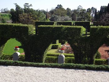 View of formal garden