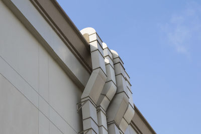 Low angle view of building against clear sky