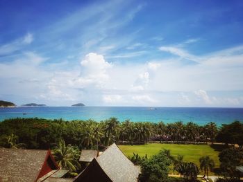 Scenic view of sea against sky