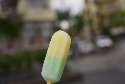 Close-up of ice cream