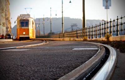 Surface level of road