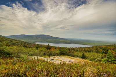 Scenic view of landscape against sky