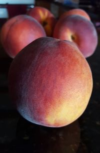 Close-up of apple on table