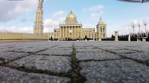 View of cathedral against cloudy sky