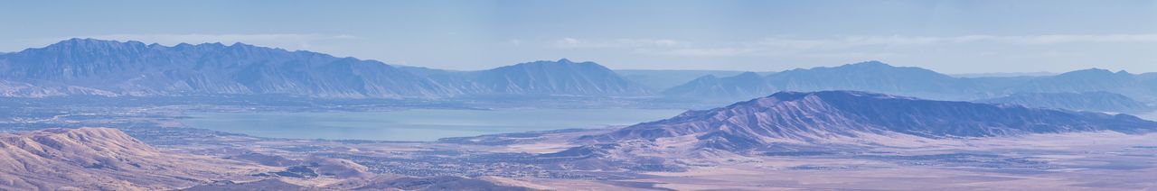 Panoramic view of dramatic landscape