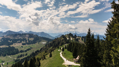 Panoramic view of landscape against sky