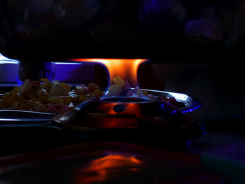 Close-up view of kitchen