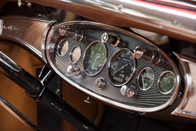 Close-up of vintage car