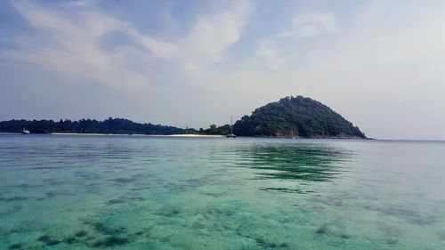 Scenic view of sea against sky