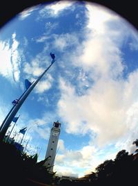 Low angle view of cloudy sky
