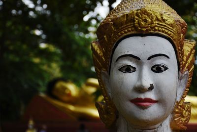 Close-up of buddha statue