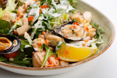Close-up of salad in plate