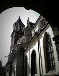 Low angle view of church against sky