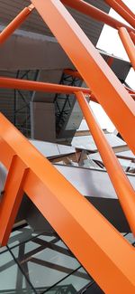 High angle view of staircase