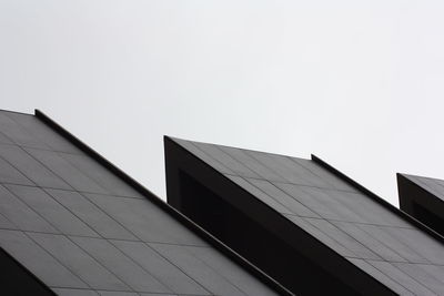 Low angle view of building against clear sky