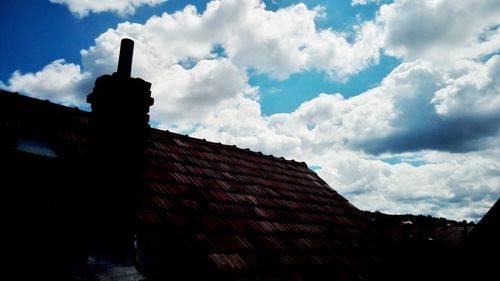 Low angle view of castle against sky