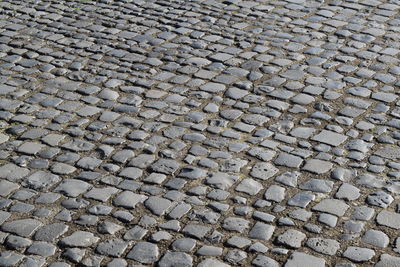 Full frame shot of cobblestone street