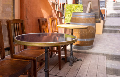 Close-up of place setting