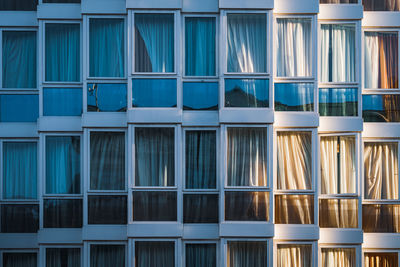 Full frame shot of glass building