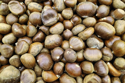 Full frame shot of onions for sale at market