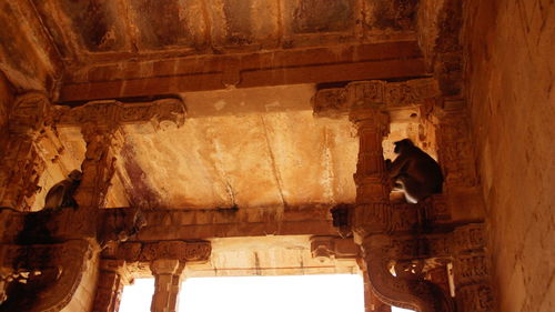 Low angle view of historical building