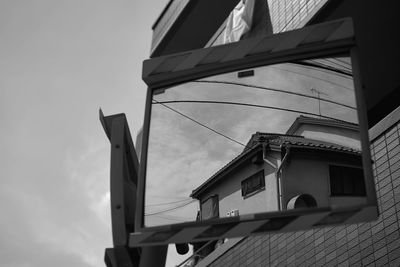 Low angle view of building against sky