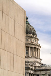 Low angle view of building against sky