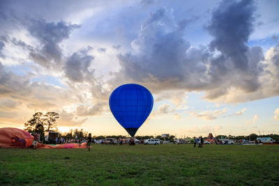 South west florida balloon festival at sunset in bonita springs.