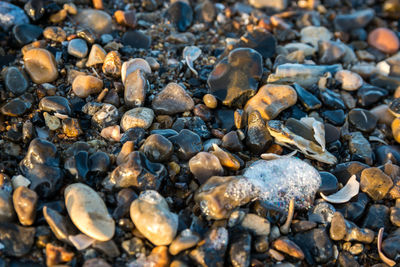 Full frame shot of pebbles