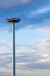 Low angle view of street light against sky