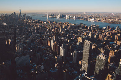 Cityscape during sunset