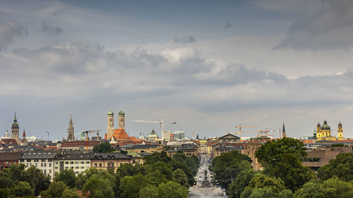 Cityscape of munich city, germany