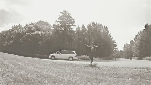 Road passing through landscape