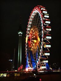 Ferris wheel at night