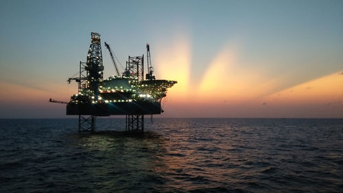 This is oil drilling in the natuna sea