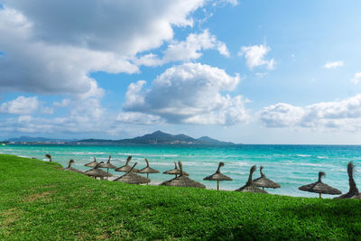 Scenic view of sea against sky