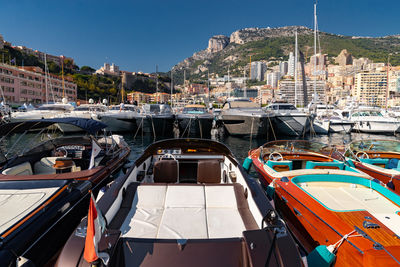 Boats in sea